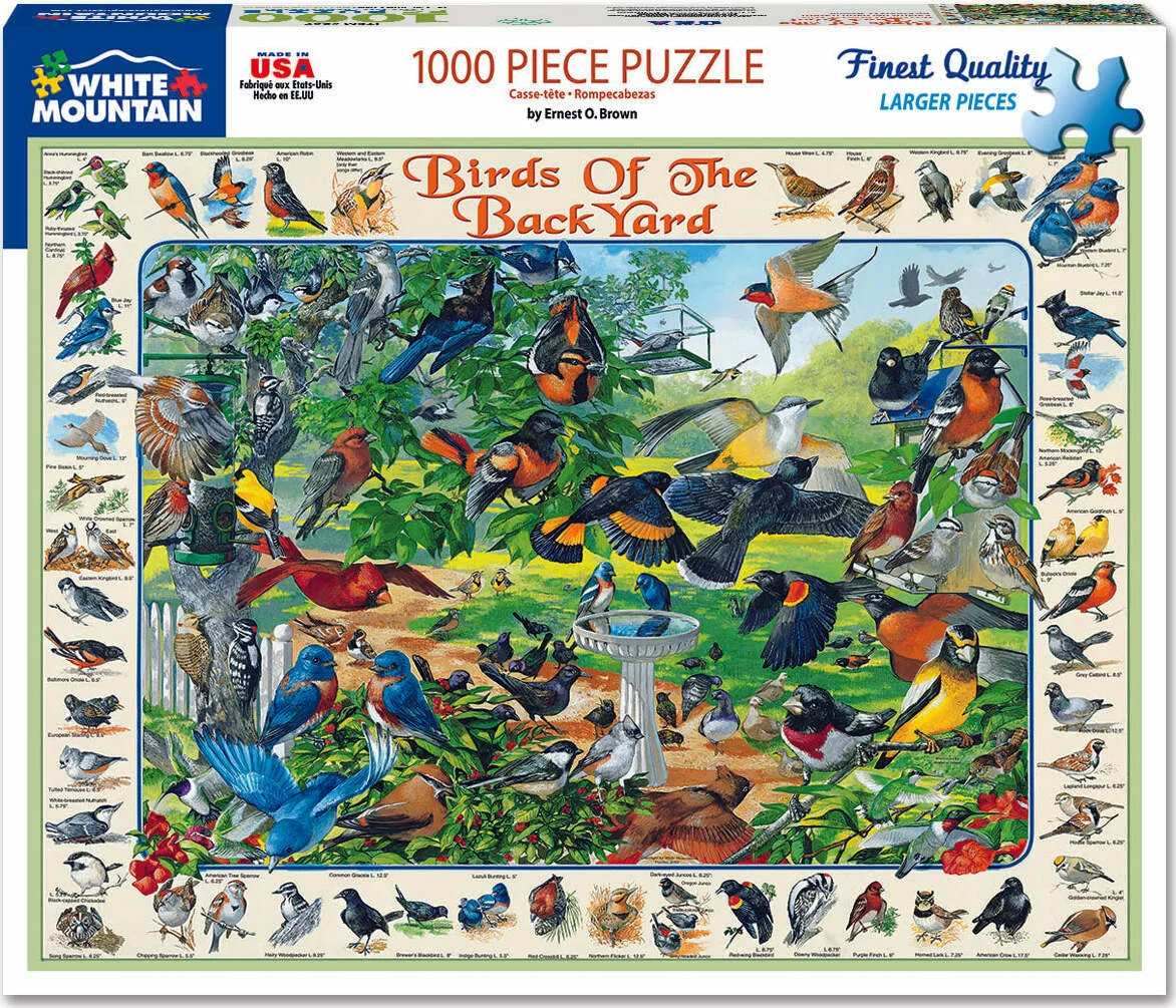 1000pc Puzzle - Birds of the Backyard