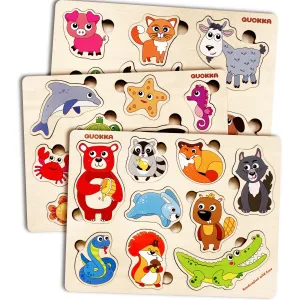 Animals Puzzle for Toddler | Farm, Ocean, Wild Animals