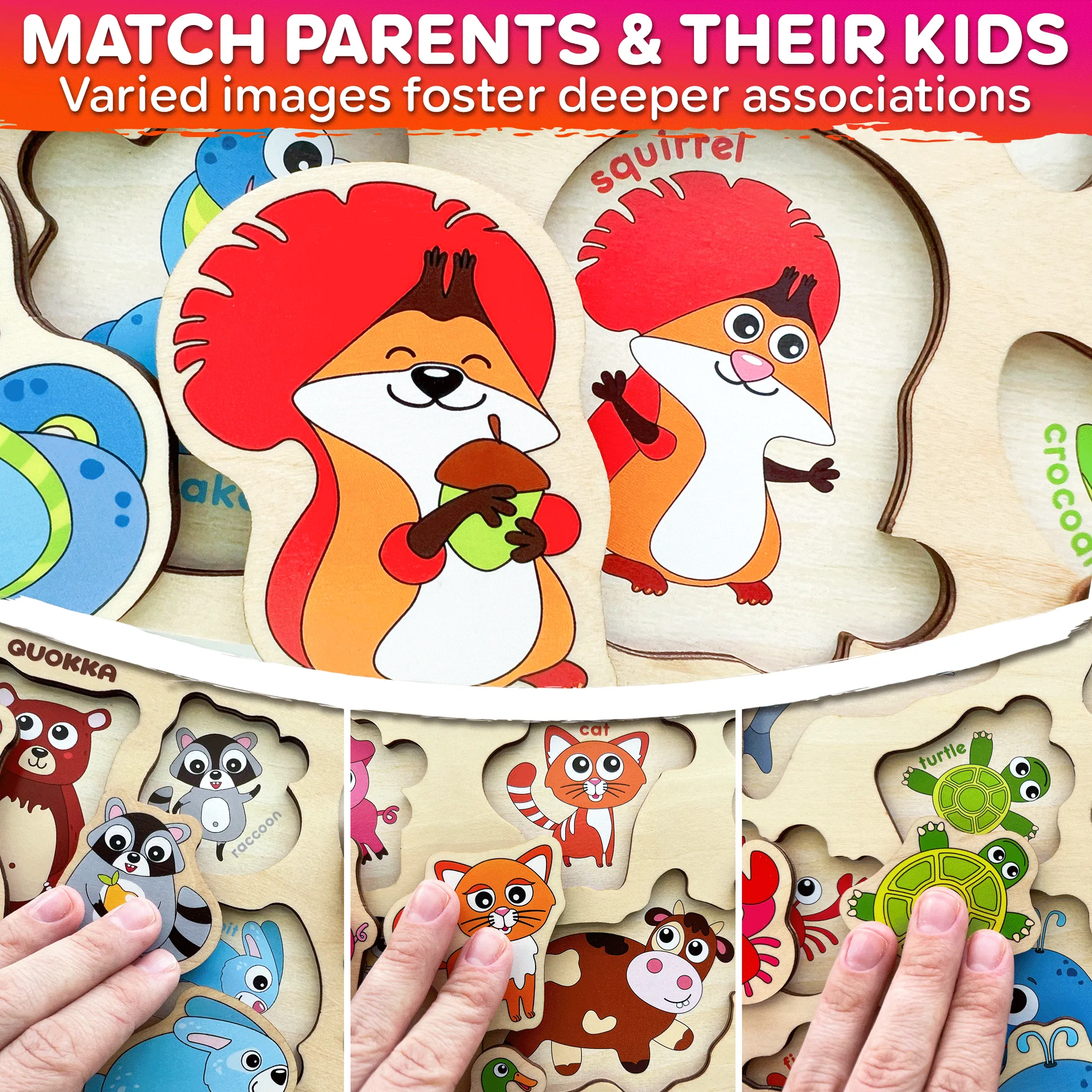 Animals Puzzle for Toddler | Farm, Ocean, Wild Animals