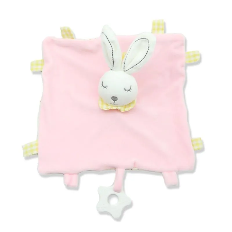 Baby Plush Stuffed Toys Cartoon Bear Bunny Soothe Appease Towel Appease Doll For Newborn Soft Comforting Towel Sleeping Toy Gift