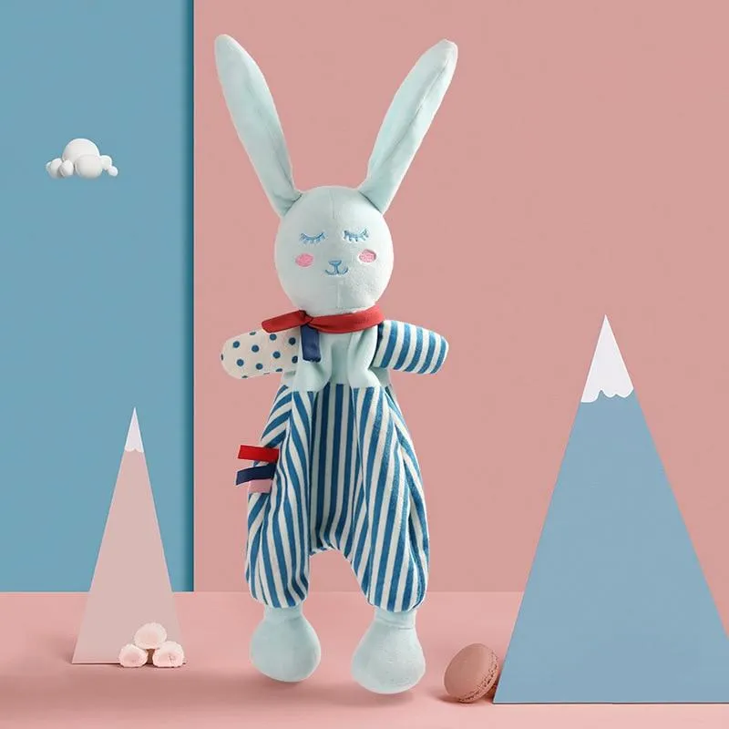Baby Plush Stuffed Toys Cartoon Bear Bunny Soothe Appease Towel Appease Doll For Newborn Soft Comforting Towel Sleeping Toy Gift