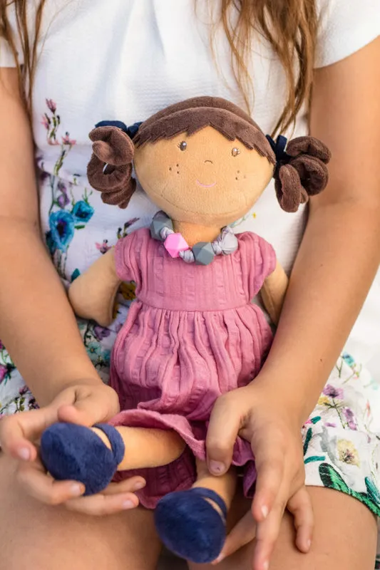 Bonikka Brunette Mandy Doll with Bracelet - Tikiri