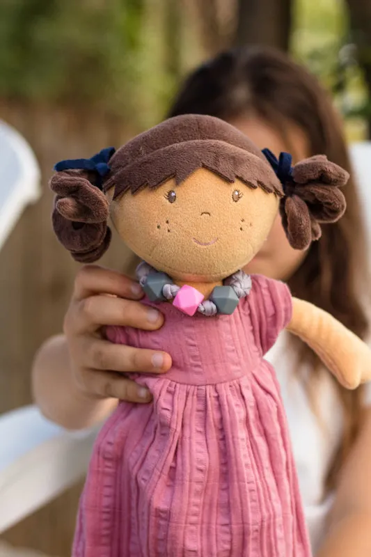 Bonikka Brunette Mandy Doll with Bracelet - Tikiri