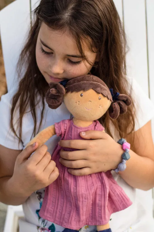 Bonikka Brunette Mandy Doll with Bracelet - Tikiri