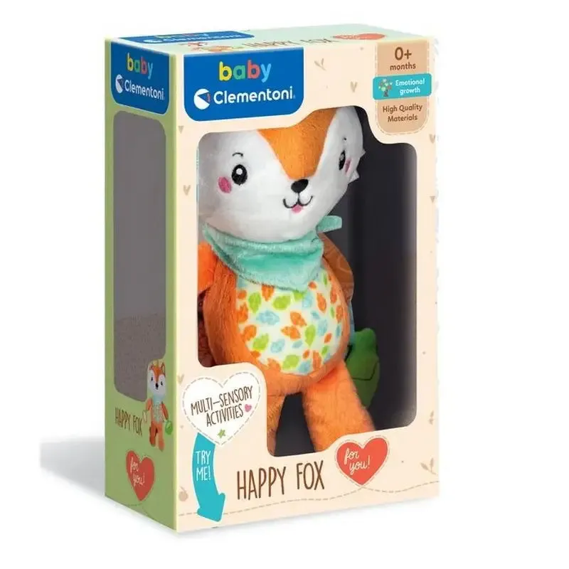 Clementoni Soft Plush Sensory Toys Children’s Rattles For Buggies Prams - Assorted Designs Available