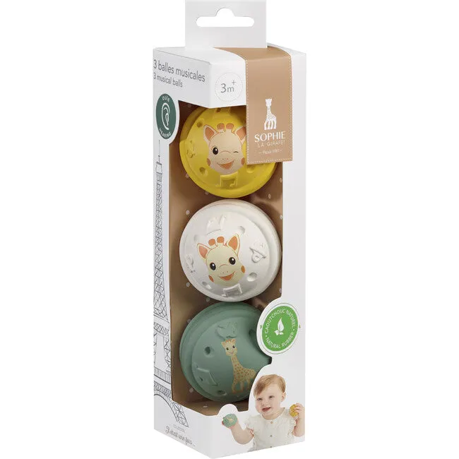 Flexible Musical Balls- 3 pc