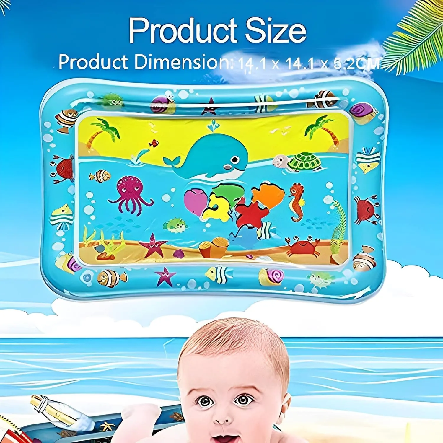 Inflatable Sea Animal Water Playmat Rectangle - 488