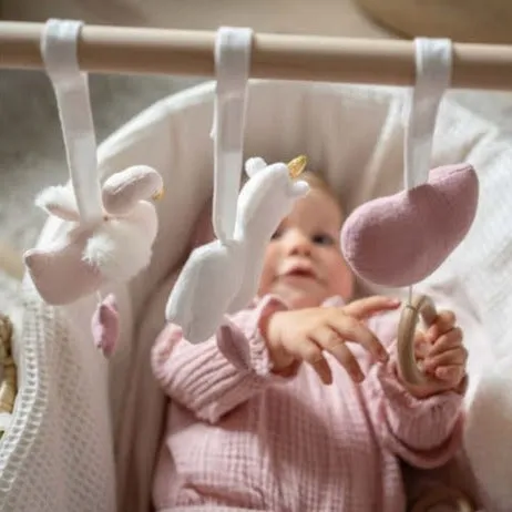 JaBaDaBaDo Natural Babygym with Toys Swan/Unicorn
