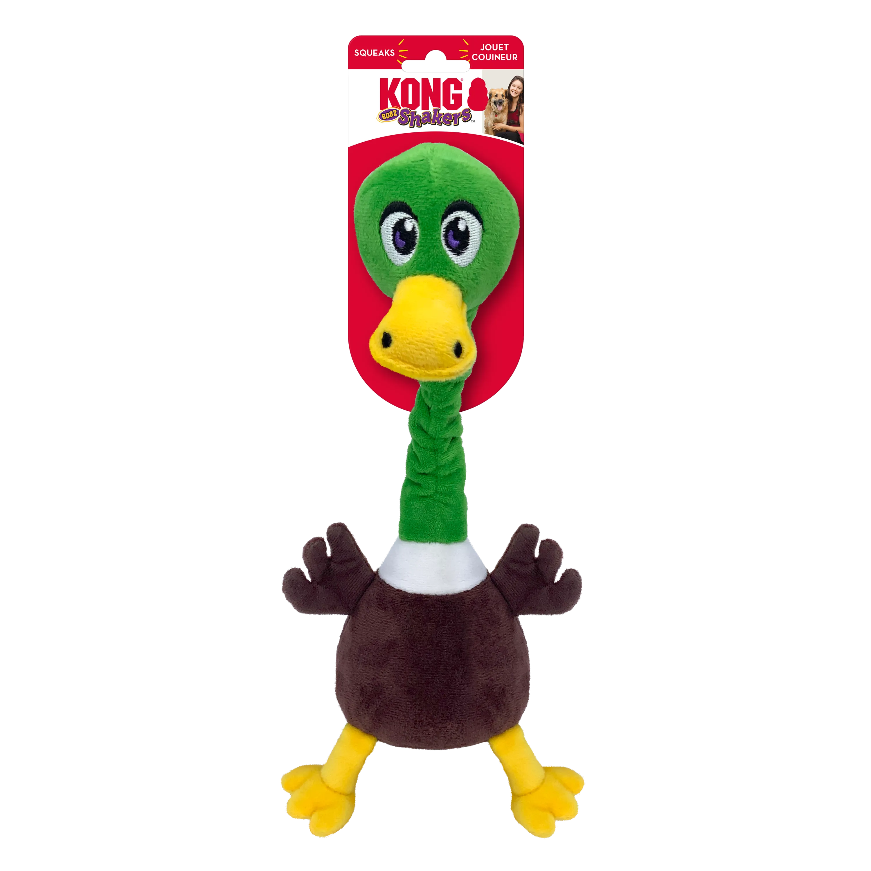 KONG Shakers Bobz Mallard Dog Toy (Medium)