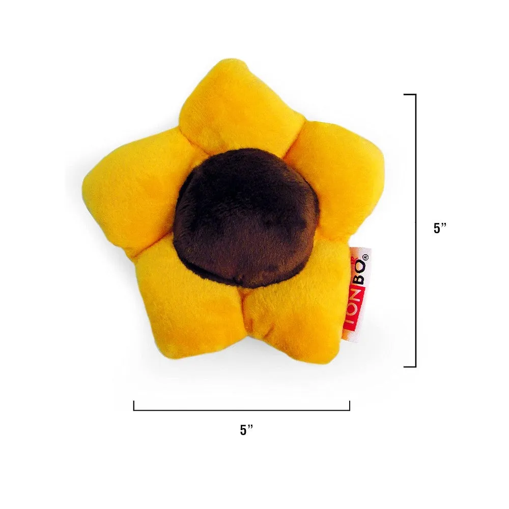 Ladybug Dog Bed With Sunflower Dog Plush Toy