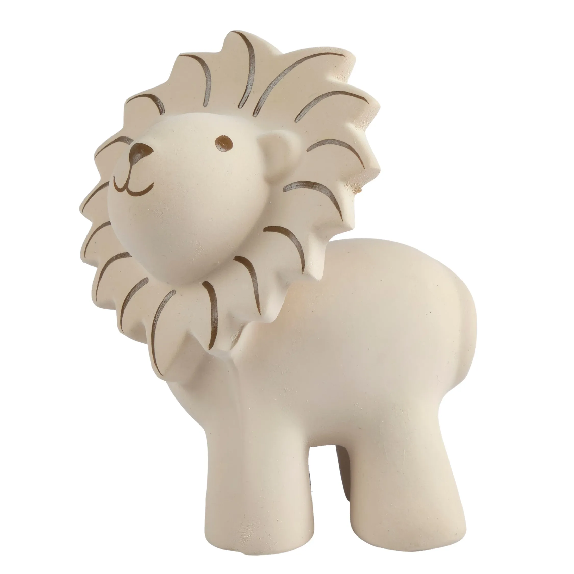 Lion - Natural Rubber Baby Teether Rattle & Bath Toy