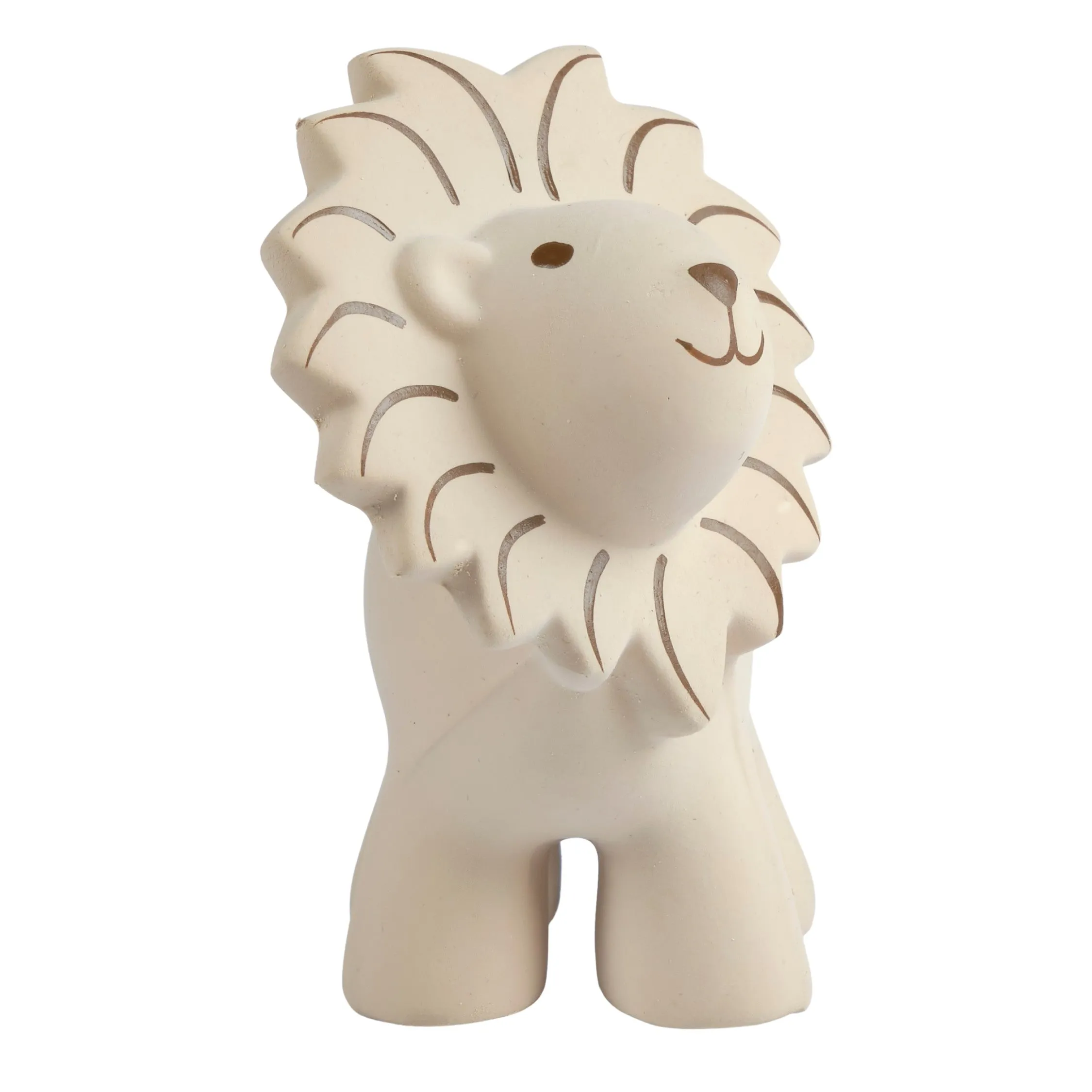 Lion - Natural Rubber Baby Teether Rattle & Bath Toy