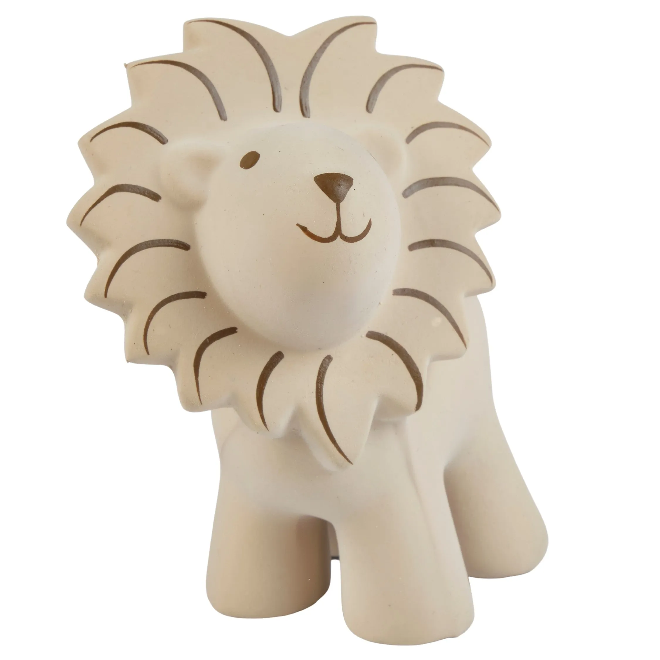 Lion - Natural Rubber Baby Teether Rattle & Bath Toy