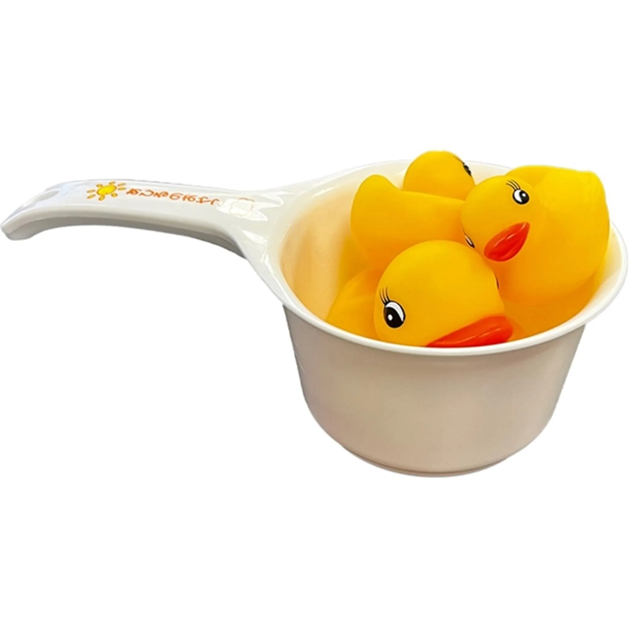 Magni Bath Duck Family Including Cup Yellow/White
