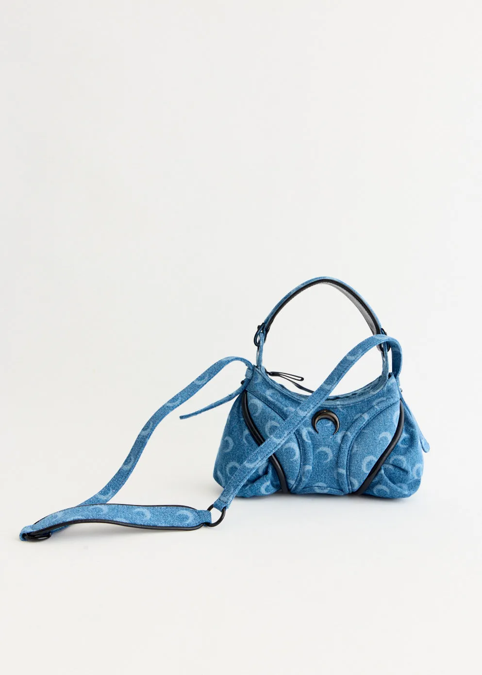 Moon Laser Denim Futura Mini Bag