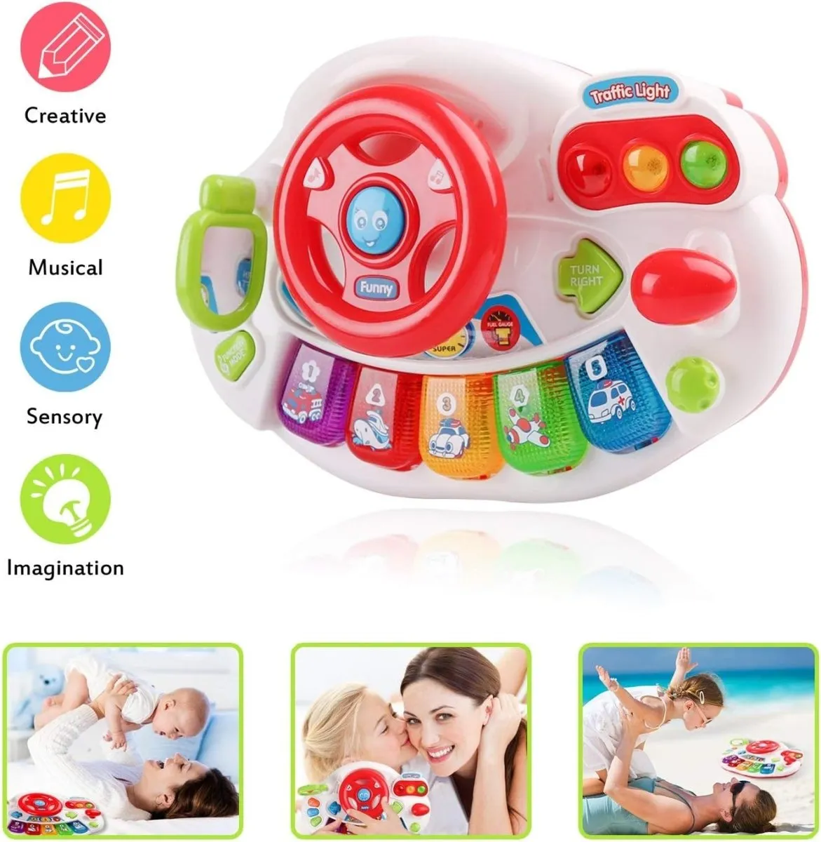 Musical Steering Wheel Piano