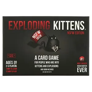NSFW by Exploding Kittens - Card Games for Adults & Teens - A Russian Roulette Card Game (Package May Vary)
