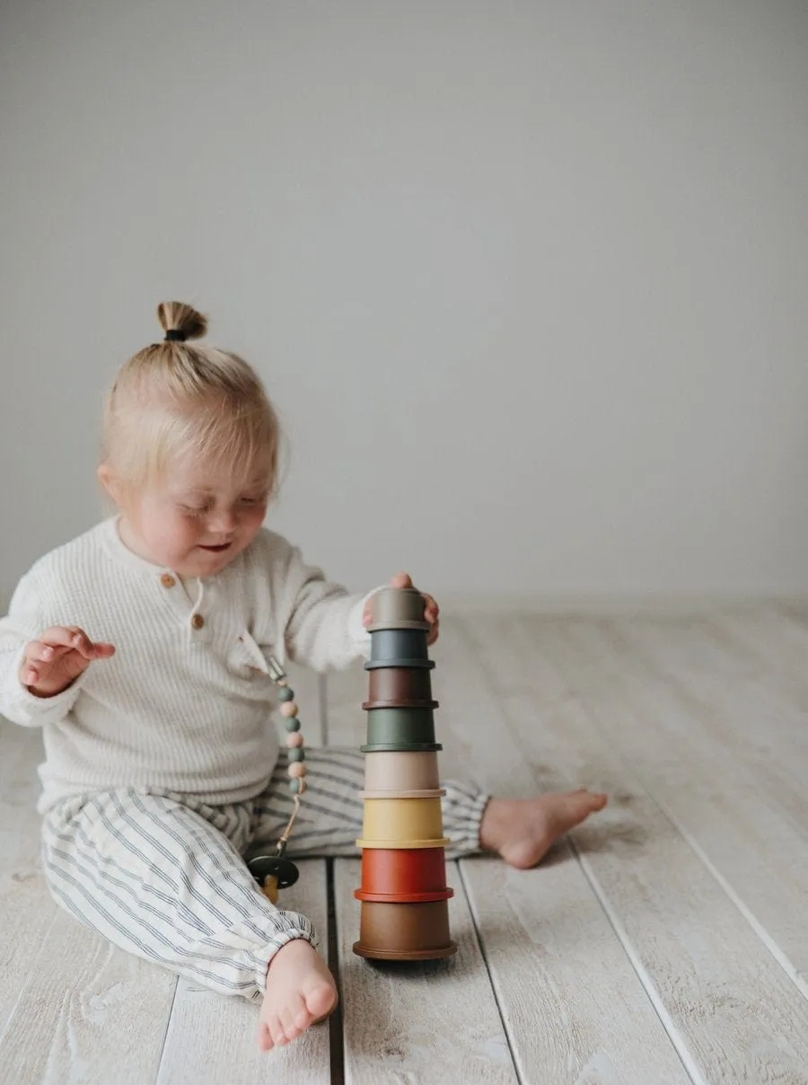 Retro Stacking Cups Toy