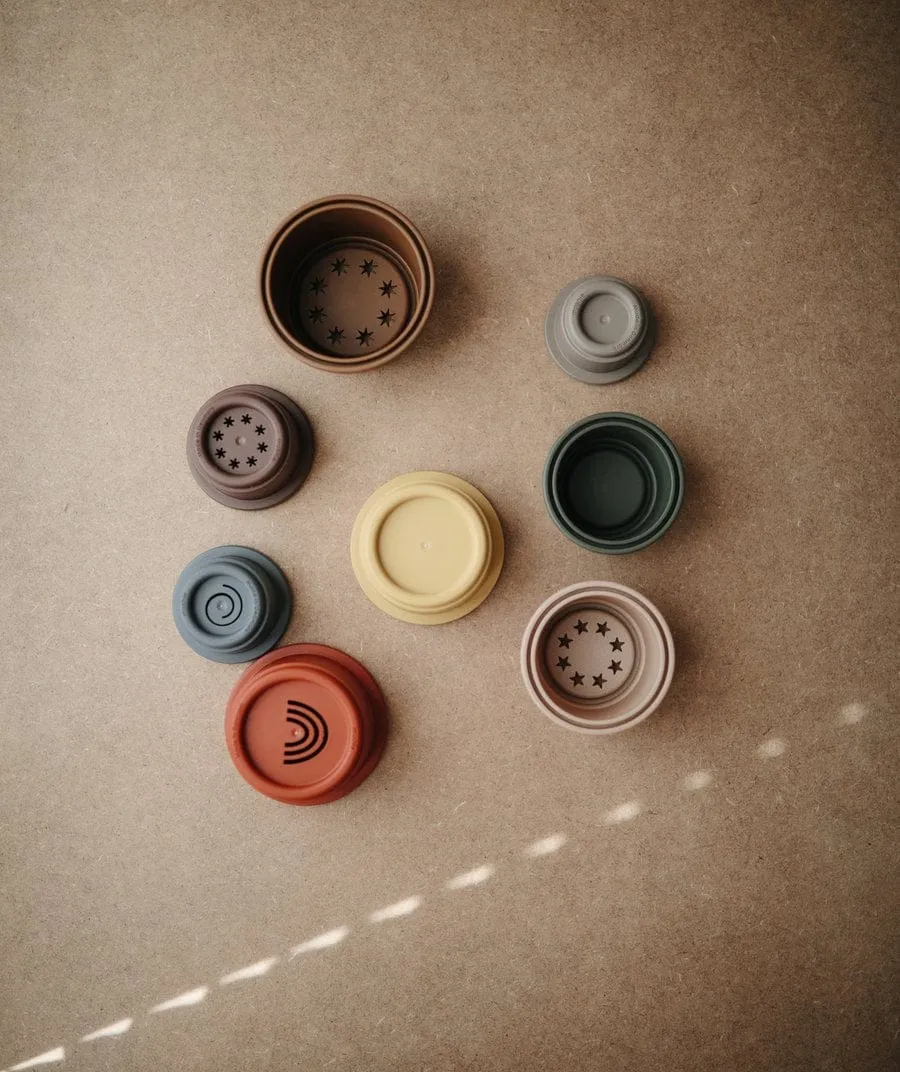 Retro Stacking Cups Toy