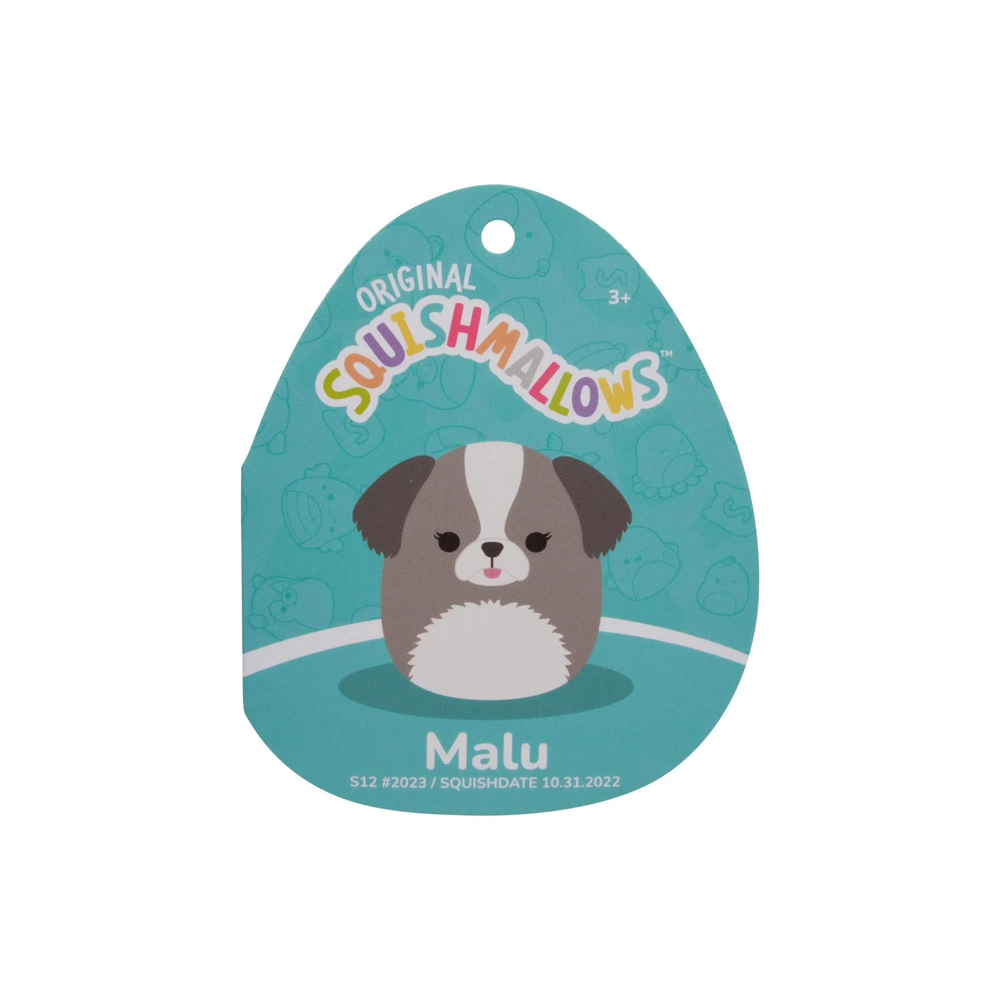 Squishmallows 12 Inch Plush S17   Malu Grey ShihTzu