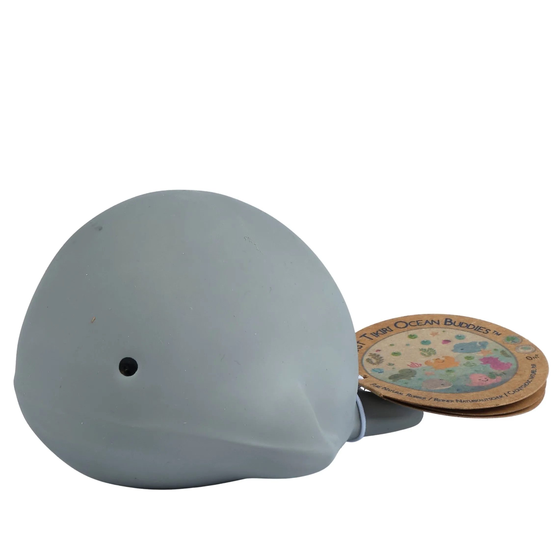 Whale - Natural Rubber Baby Rattle & Bath Toy