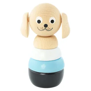 Brody Wooden Stacking Puzzle Dog Toy - Interactive Educational