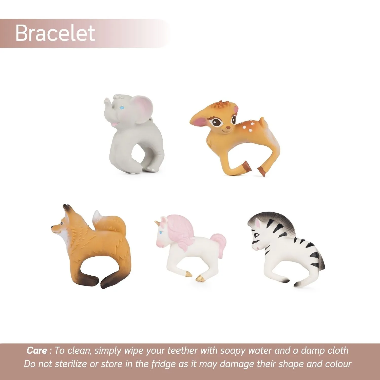 Zoe The Zebra Bracelet Teether